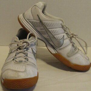 Nike Multicourt 3 Woman Size 9.5 White Gray Athletic Walking Lace Up Shoes